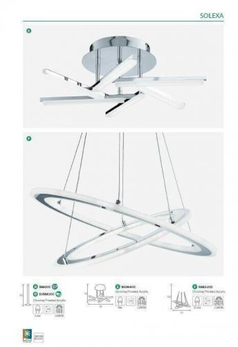 Стельовий світильник Searchlight 9006-6CC Lina (20893) 