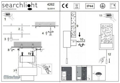 Бра Searchlight 4262CC Bathroom (21246)