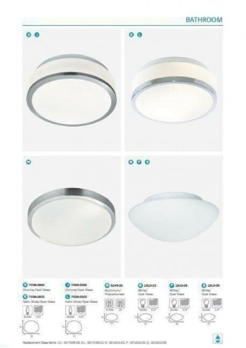 Світильник для ванною Searchlight 1910-28 Bathroom Flush (20538)