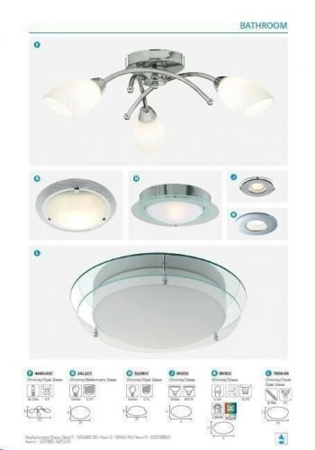 Светильник для ванной Searchlight 3108CC Bathroom Flush (20598)