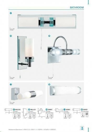 Світильник для ванною Searchlight 8293CC Poplar