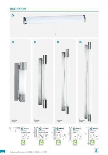 Светильник  для  ванной  Searchlight  6014CC  Poplar  (20900)