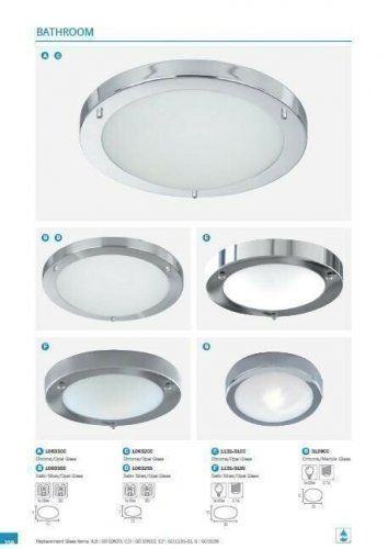 Светильник  для  ванной  Searchlight  1131-31CC  Bathroom  Flush  (20510)