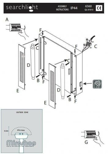 Дзеркало Searchlight 6560 Bathroom Mirrors (20704) 