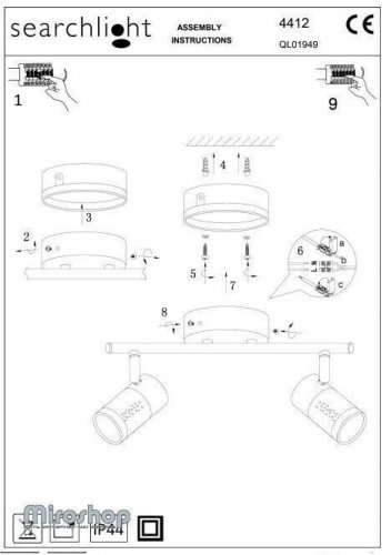 Спот Searchlight 4412CC Bubbles (21102)