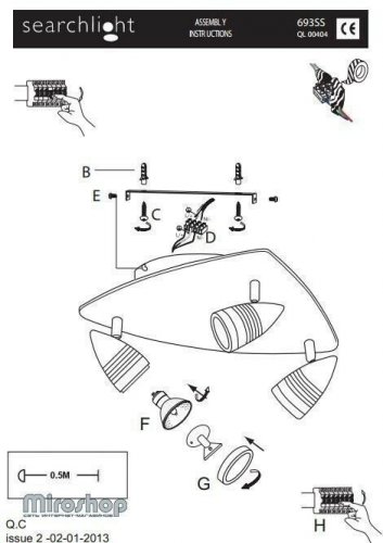 Спот Searchlight 693SS Falcon (20769)