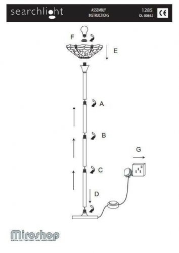 Торшер Searchlight EU1285 Dragonfly (21012)