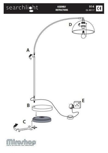 Торшер Searchlight EU914CU Giraffe (21663) 