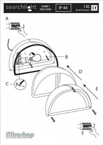 Вуличний світильник Searchlight 130 LED Outdoor (21310)