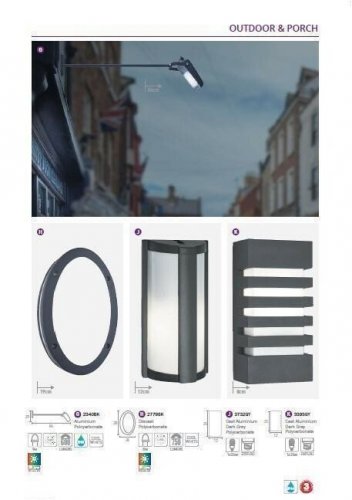 Вуличний світильник Searchlight 2340BK LED Outdoor (21187)