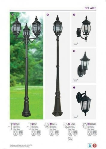 Фонарный столб Searchlight 7174 Bel Aire (21274)