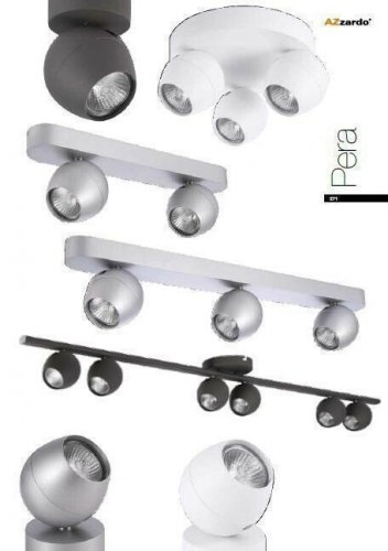 Спот  Azzardo  AZ1253  Pera  3  round  (aluminium)  (FH5783B3-3R-ALU)  (15324)