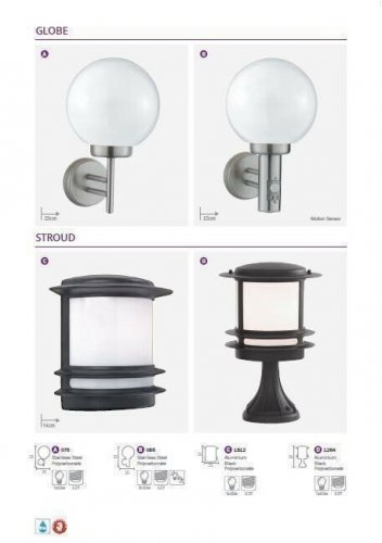 Уличный светильник Searchlight 1264 Stroud (21178)