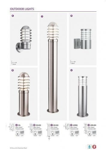 Уличный светильник Searchlight 051 Louvre