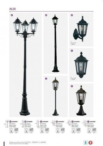 Ліхтарний стовп Searchlight 82540BK Alex (21425)