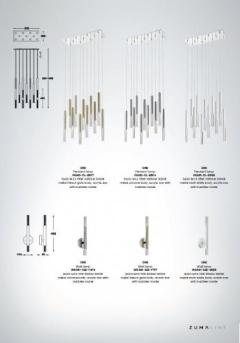 Настінний світильник Zuma Line W0461-02E-F7F7 ONE