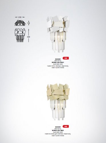 Настенный светильник Zuma Line W0506-02A-B5AC QUASAR