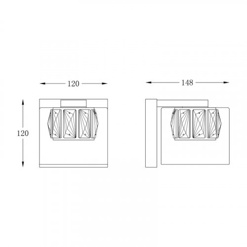 Настінний світильник Zuma Line W0389-01A-F7AC GEM