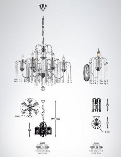 Настінний світильник Zuma Line W0354-01B-F4QL LUCAS