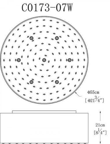 Люстра  Zuma  Line  C0173-07W-B5B3  BLINK