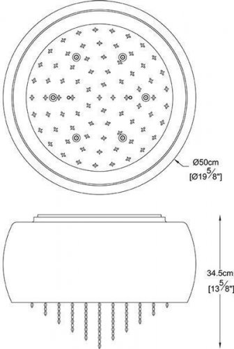 Люстра Zuma Line C0076-06K-F4GR VISTA