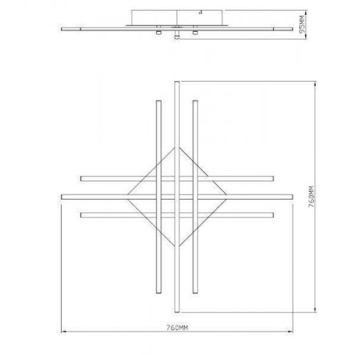 Люстра Zuma Line PL99829-6 CROSS