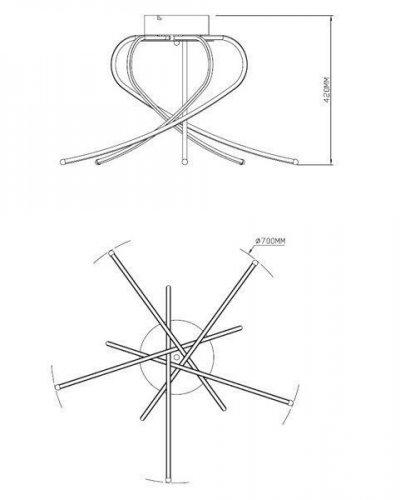 Люстра Zuma Line PL1100014-5 CARRELLO