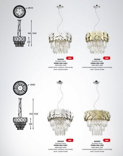 Люстра Zuma Line P0506-06A-F4AC QUASAR