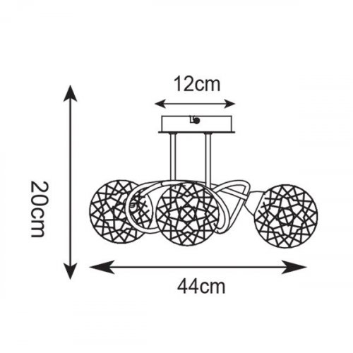Люстра Zuma Line CL16022-3 BRAVA