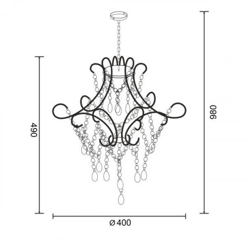 Люстра Zuma Line YSC14 ROTA 