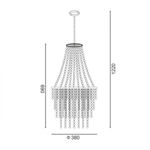 Люстра Zuma Line YSC01 ALMERIA