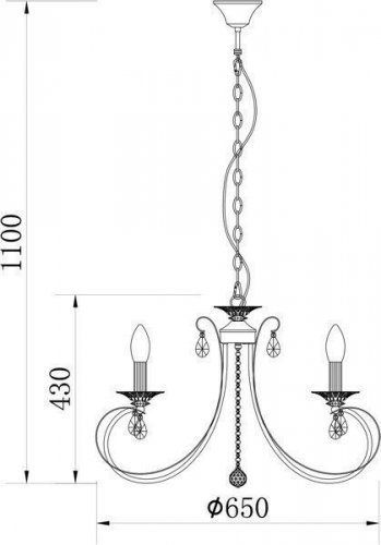 Люстра Zuma Line RLD94217-6A NOVIA