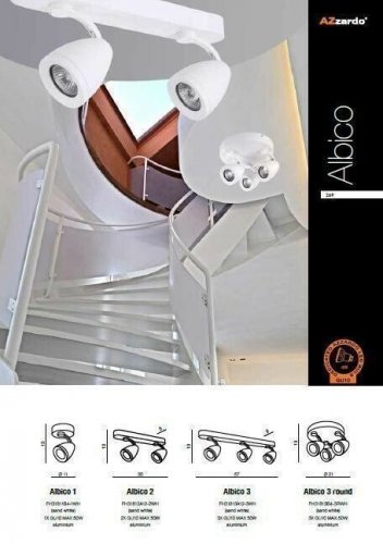 Спот Azzardo AZ1240 Albico 1 (FH31811B4-1-WH) (15502)