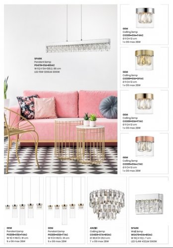 Люстра Zuma Line C0480-07A-F4AC ANZIO