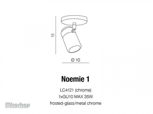 Спот Azzardo AZ1310 Noemie 1 (LC4121-CH) (15918)