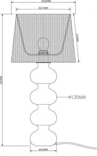 Настільна лампа Zuma Line TS-060216T DECO
