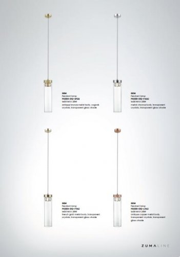 Підвісний світильник Zuma Line P0389-01D-F4AC GEM