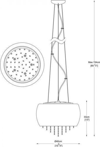 Подвесной светильник Zuma Line P0076-05K-F4GR VISTA