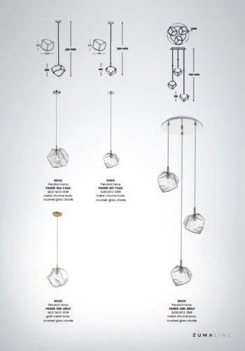 Підвісний світильник Zuma Line P0488-01F-F4AC ROCK