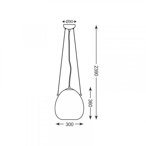 Підвісний світильник Zuma Line P19066B-D30 MOON 