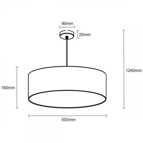 Подвесной светильник Zuma Line HP1392-500-BL+PB ANDREA