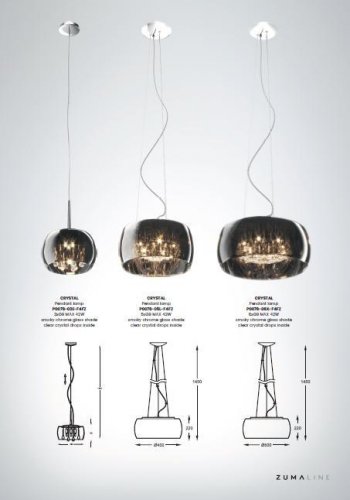 Підвісний світильник Zuma Line P0076-05L-F4FZ CRYSTAL