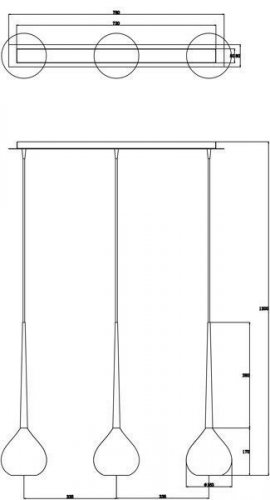 Підвісний світильник Zuma Line MD2128B-3W LIBRA 