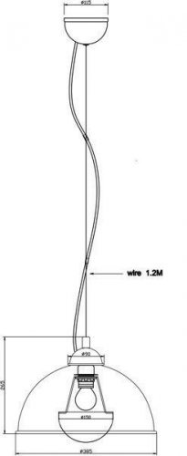Підвісний світильник Zuma Line TS-071003PM-BKGO ANTENNE