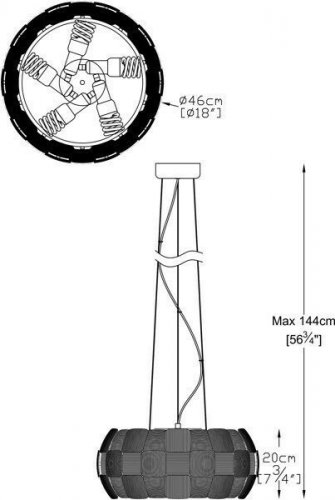 Подвесной  светильник  Zuma  Line  P0317-05H-S8A1  SOLE