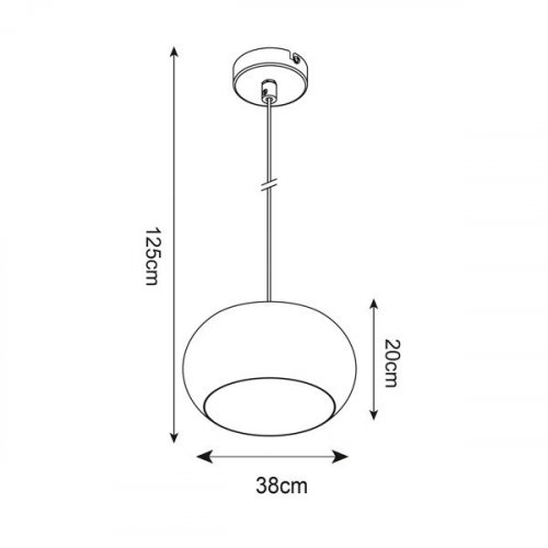 Подвесной светильник Zuma Line P14120-1-D40 SILLO