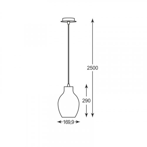Подвесной светильник Zuma Line P19066A-D18 BRESSO