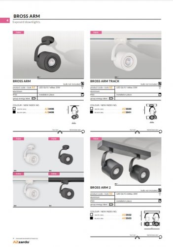 Спот Azzardo AZ3498 Bross Arm (white)