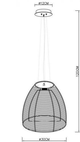 Підвісний світильник Zuma Line MD9023-1L (SILVER) PICO 