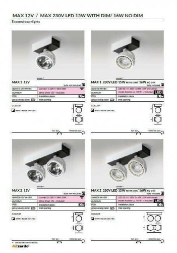 Спот Azzardo AZ1375 Max 2 12V (white/black) (GM4206-12V-WH-BK)